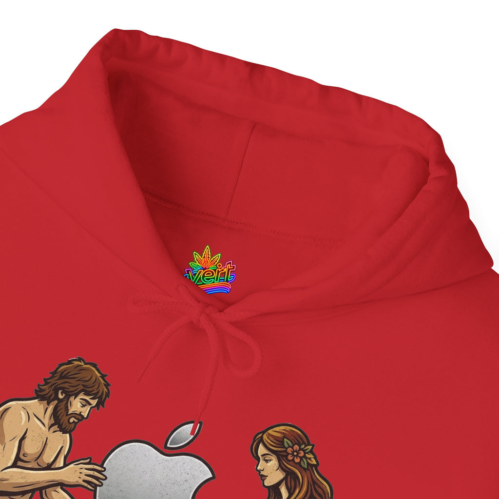 Vert Apple Adam & Eve Vintage Style Unisex Graphic Hoodie