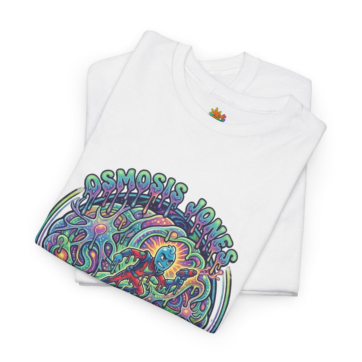 Vert Osmosis Jones Psychedelics Vintage Style Unisex Cotton Graphic T-Shirt