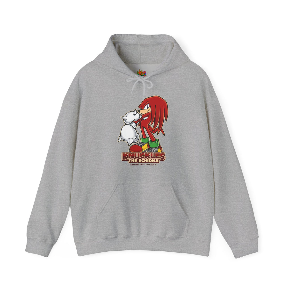 Vert Knuckles The Echidna Vintage Style Unisex Graphic Hoodie