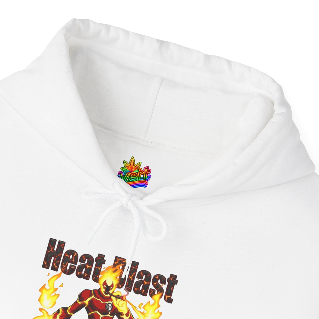 Vert Ben 10 Heat Blast Vintage Style Unisex Graphic Hoodie