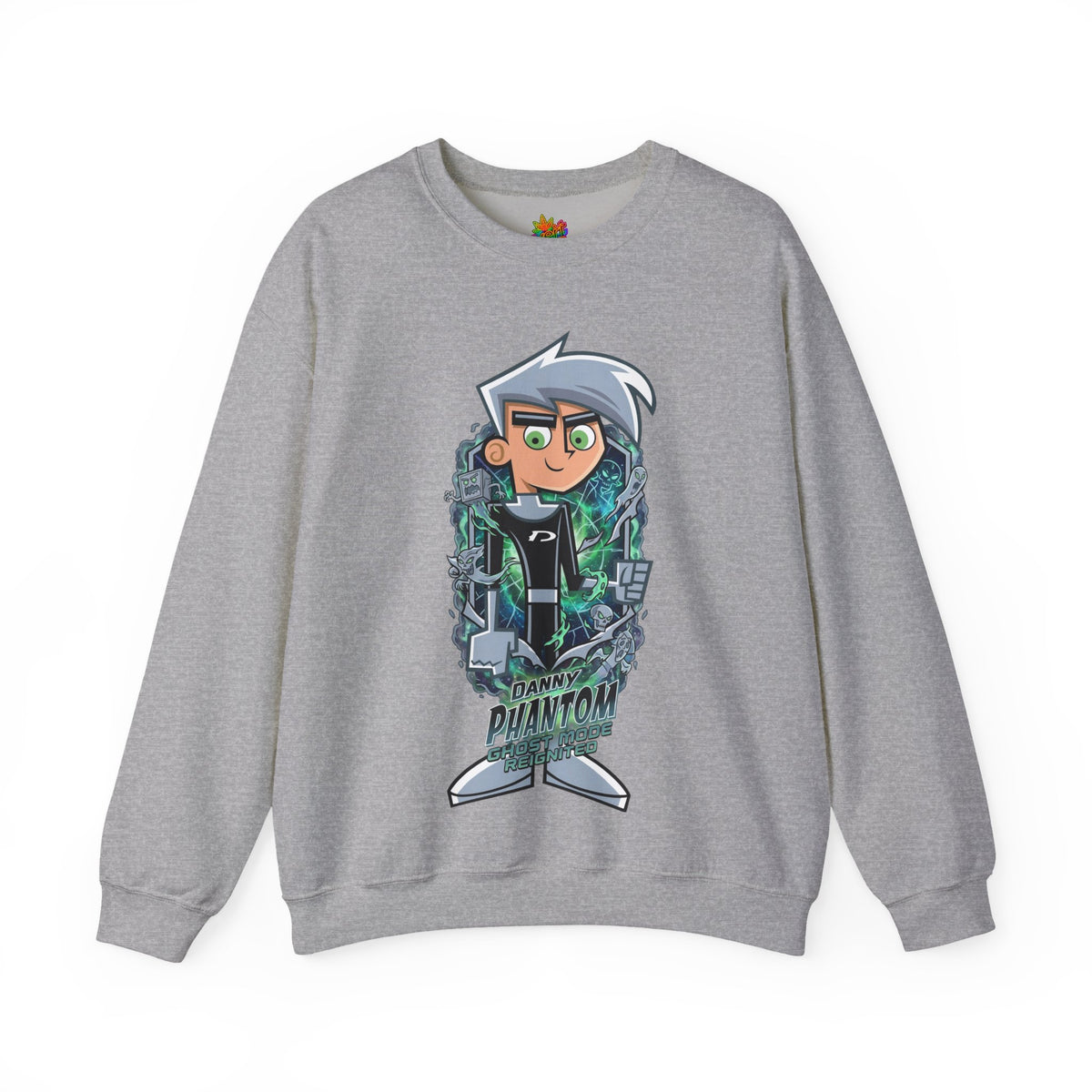 Vert Danny Phantom Vintage Style Unisex Graphic Crewneck Sweatshirt