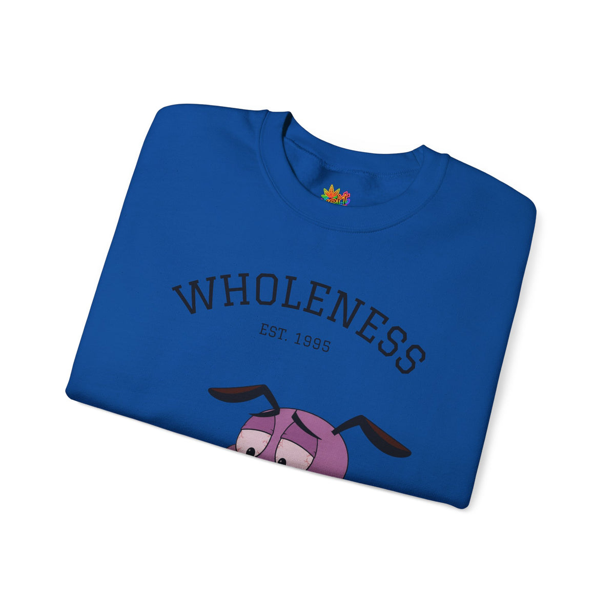 Vert Courage The Cowardly Dog Smoker Unisex Graphic Crewneck Sweatshirt