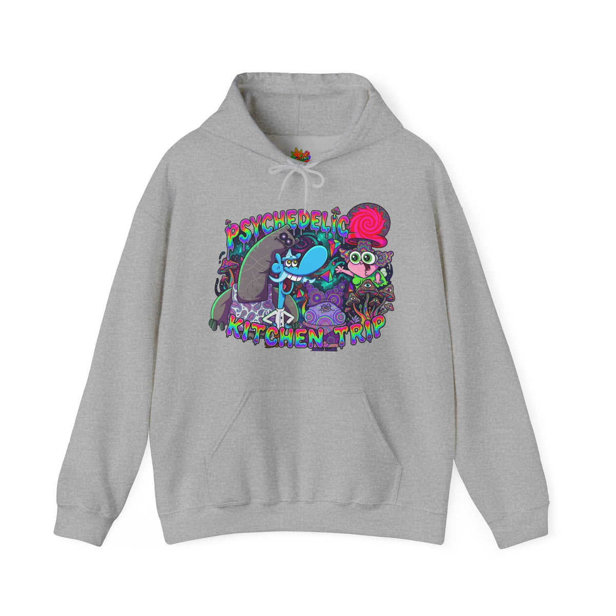 Vert Chowder Psychedelic Vintage Style Unisex Graphic Hoodie