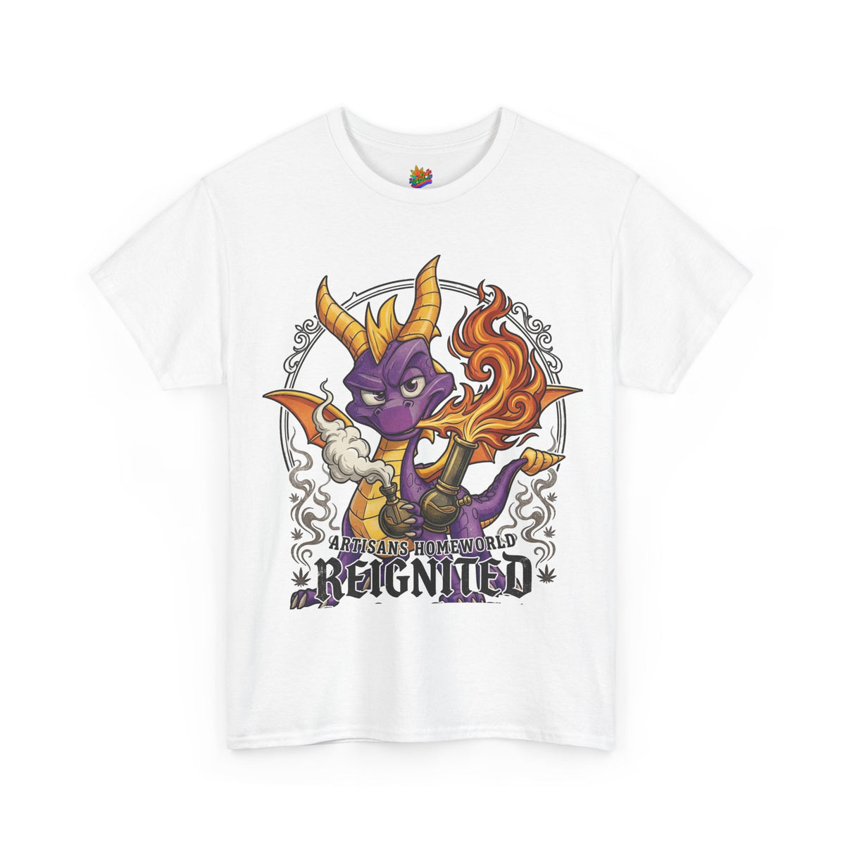 Vert Spyro Smoker Vintage Style Unisex Cotton Graphic T-Shirt