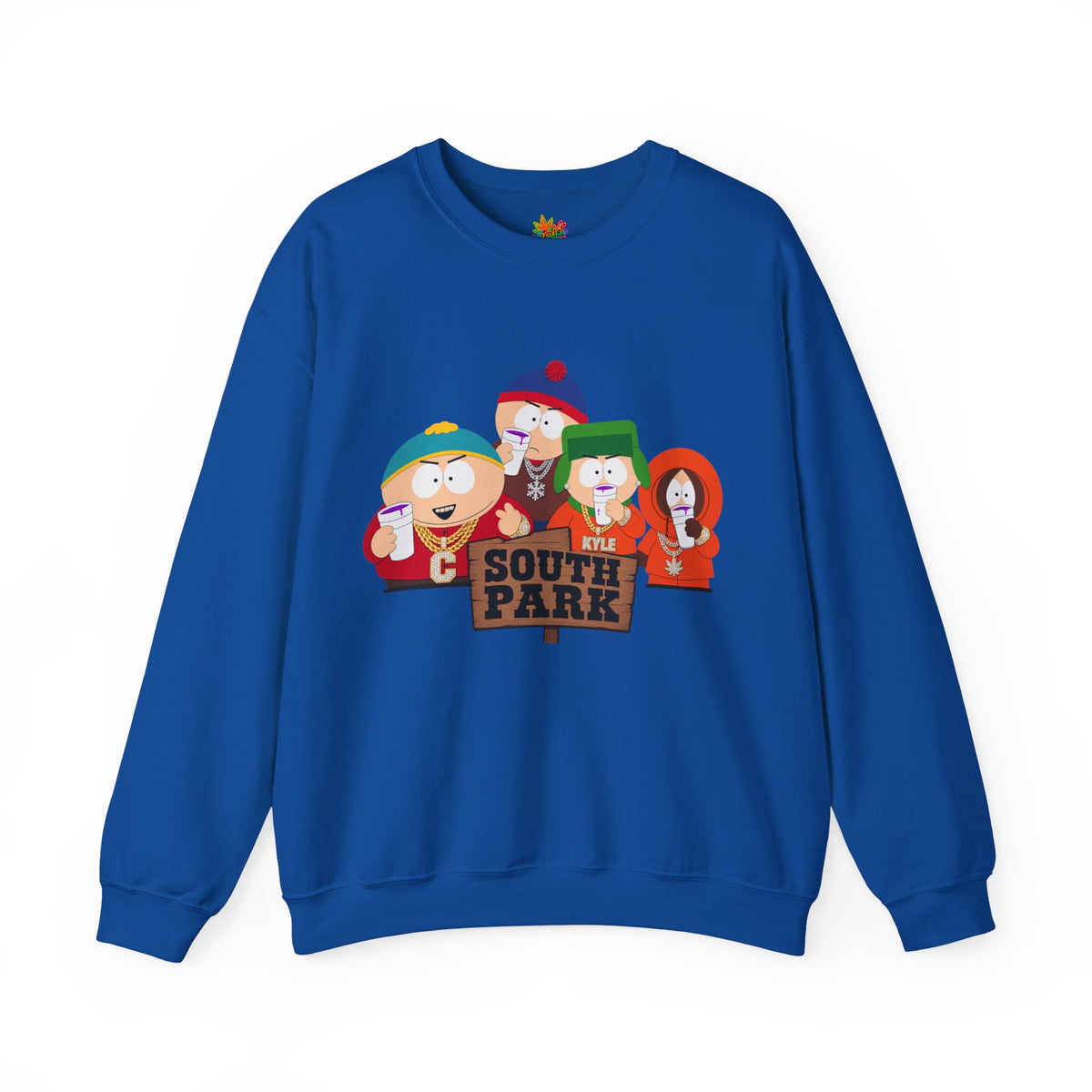 Vert South Park Double Cup Vintage Style Unisex Graphic Crewneck Sweatshirt