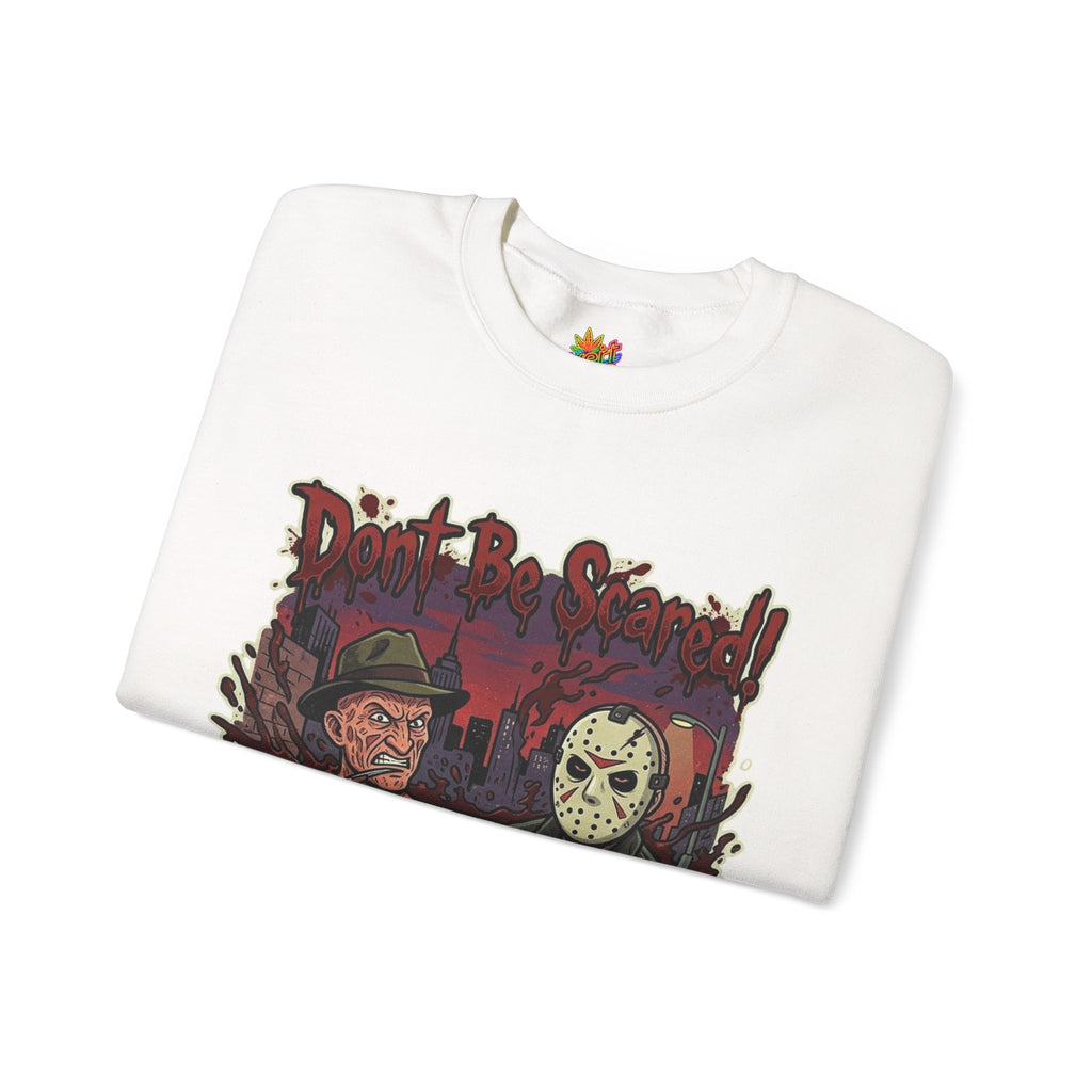 Vert Freddy & Jason Vintage Style Unisex Graphic Crewneck Sweatshirt