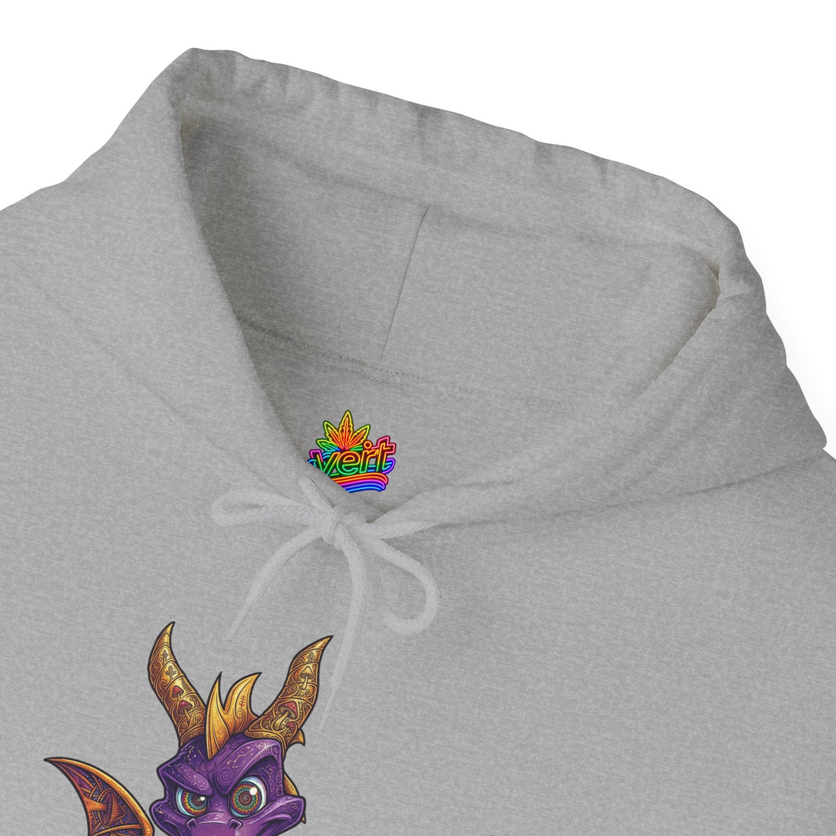 Vert Spyro Psychedelic Vintage Style Unisex Graphic Hoodie