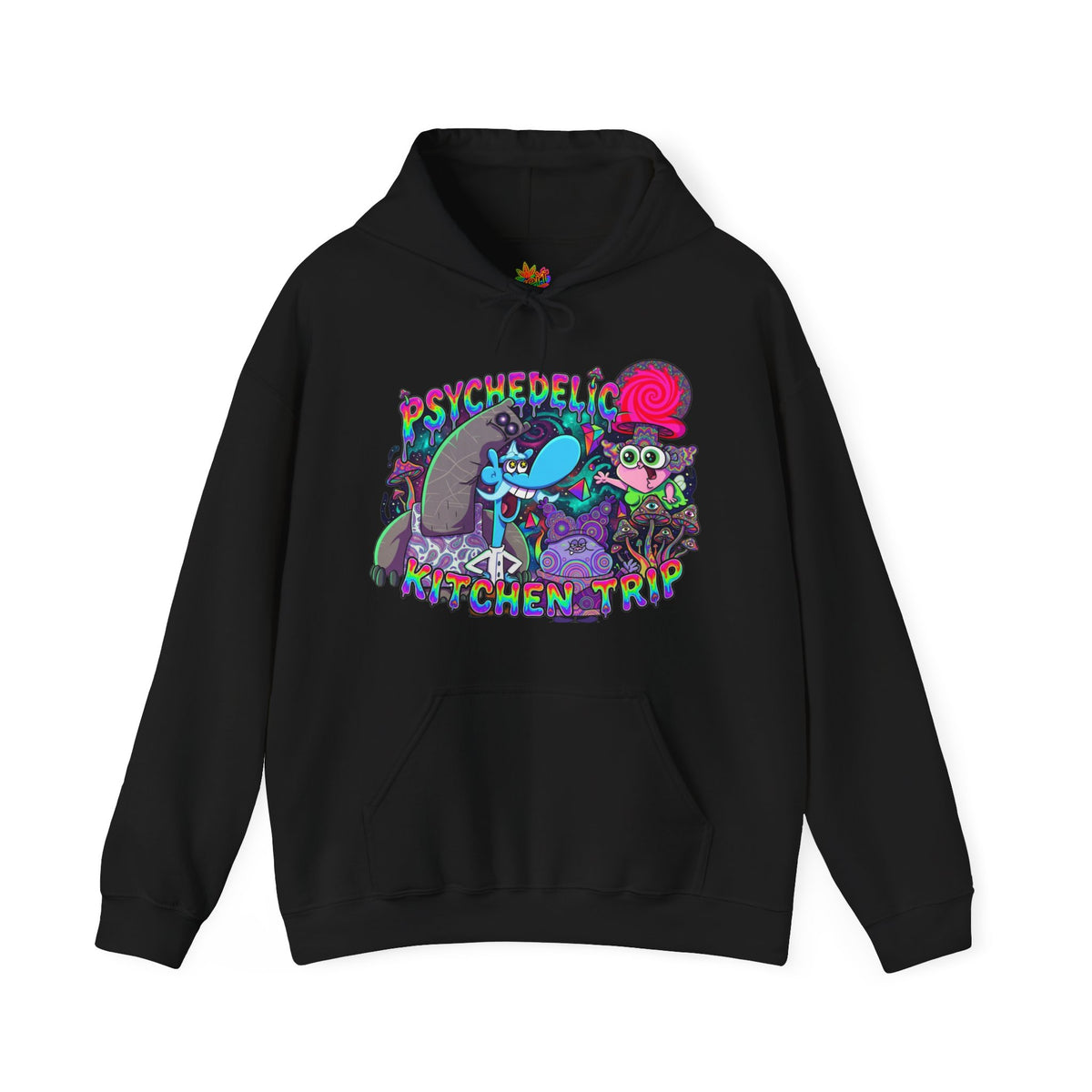 Vert Chowder Psychedelic Vintage Style Unisex Graphic Hoodie