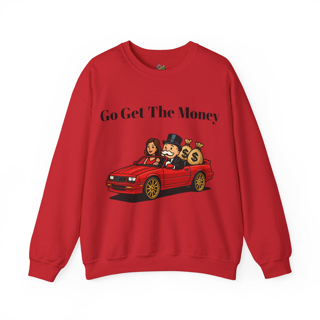 Vert Monopoly Man Vintage Style Unisex Graphic Crewneck Sweatshirt