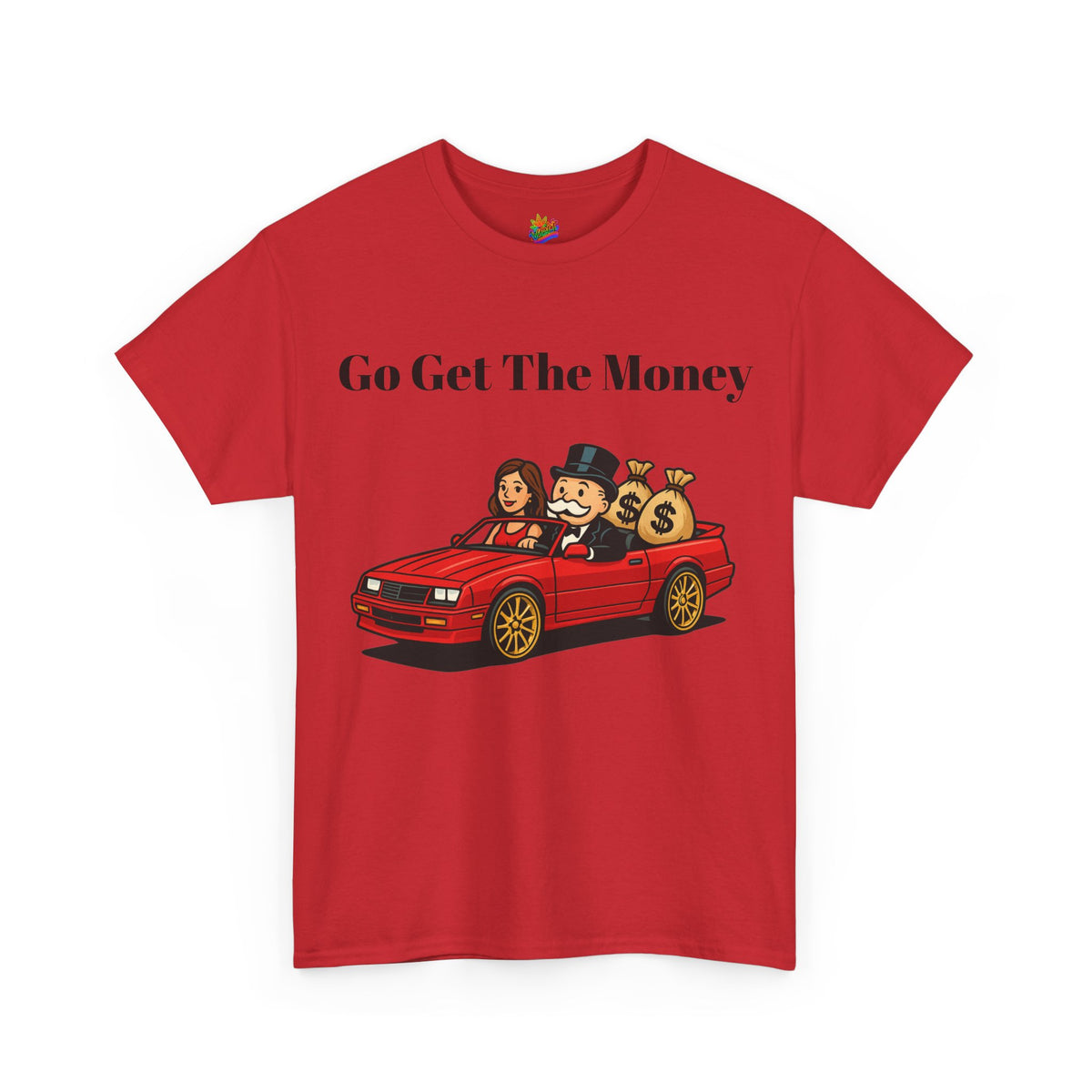 Vert Monopoly Man Vintage Style Unisex Graphic T-Shirt