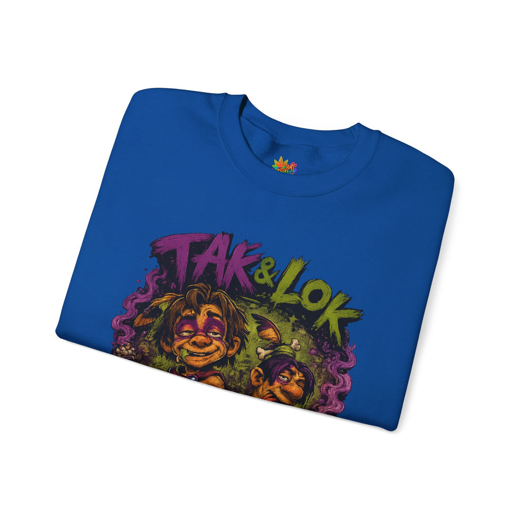 Vert Tak & Lok Vintage Style Unisex Graphic Crewneck Sweatshirt