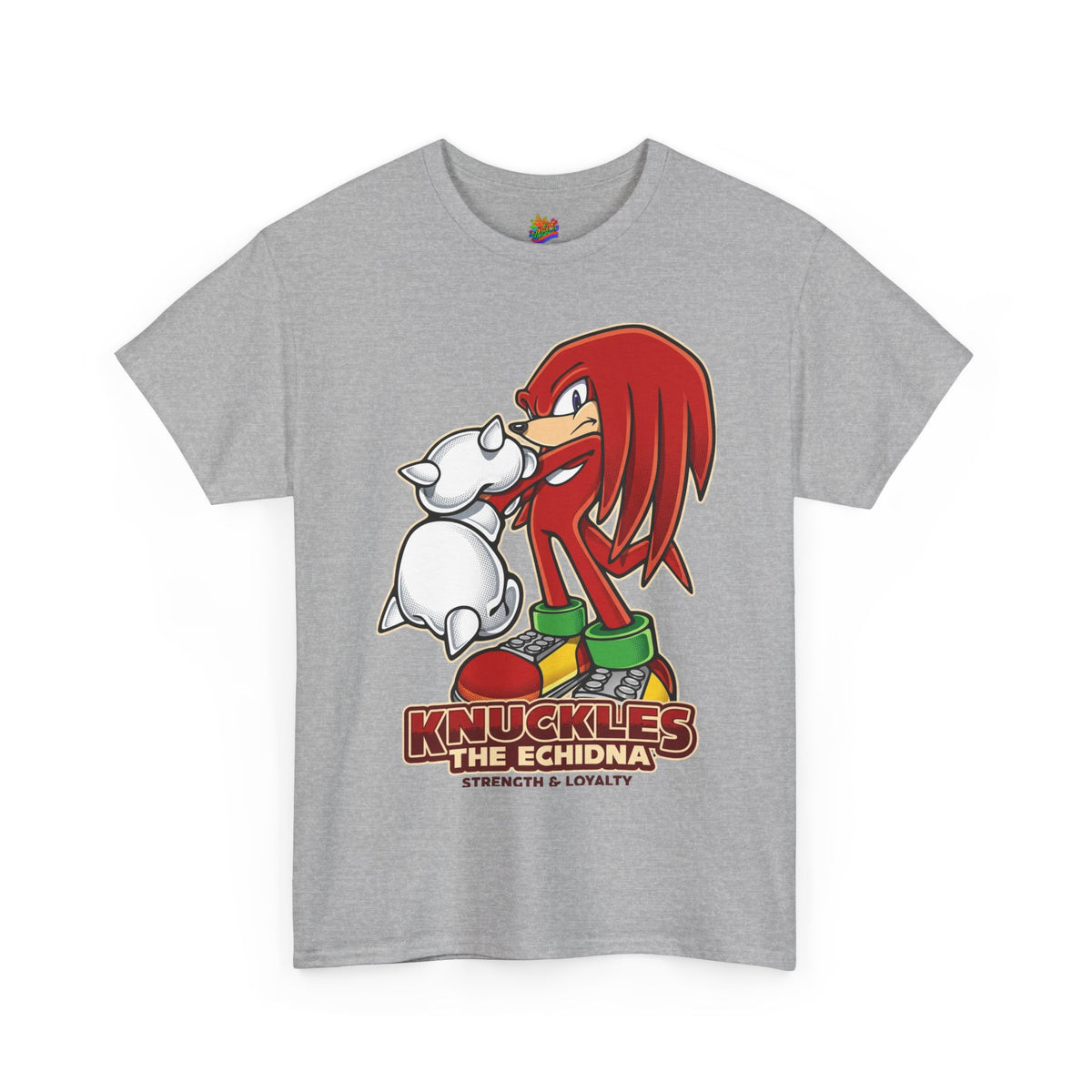 Vert Knuckles The Echidna Vintage Style Unisex Cotton Graphic T-Shirt