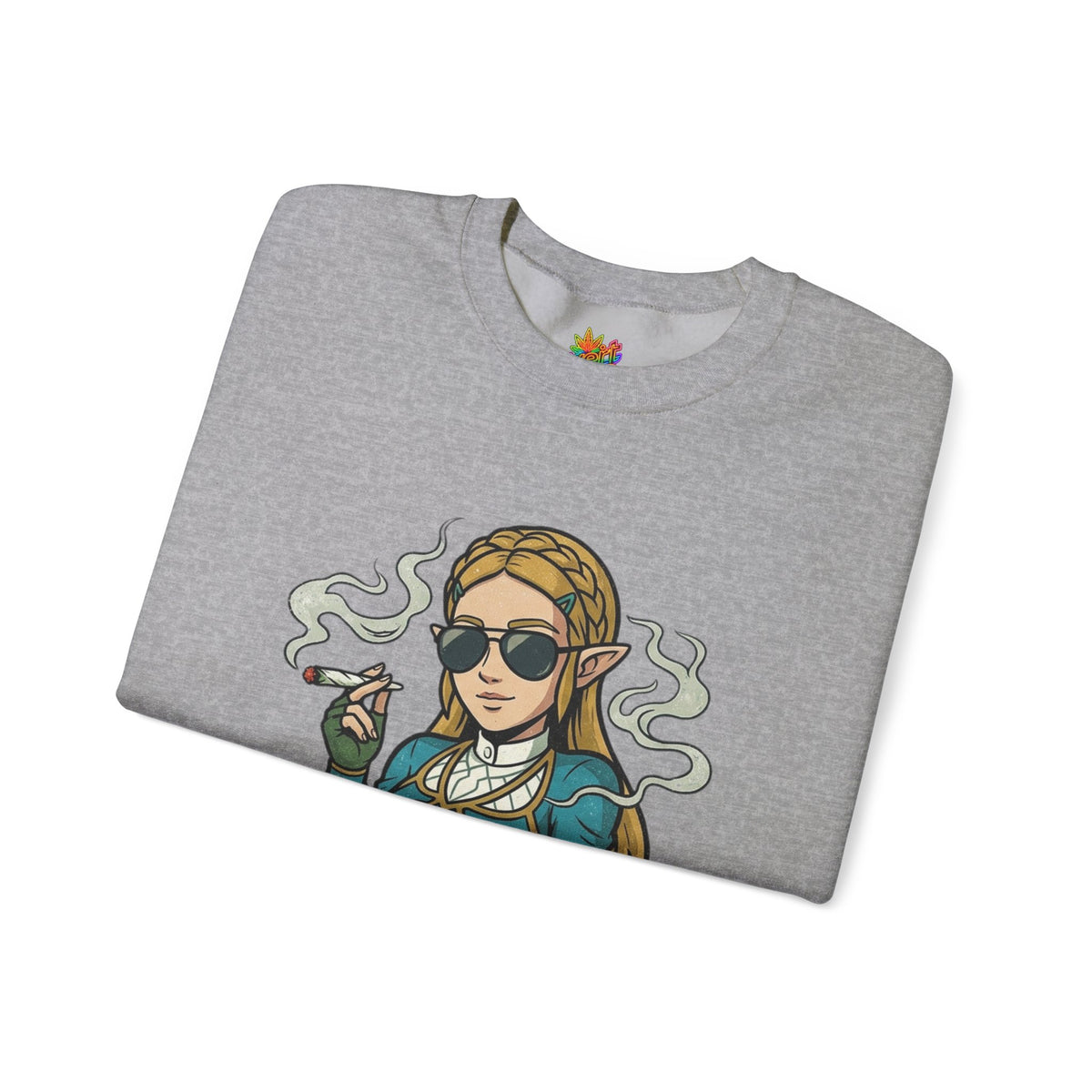 Vert Helda Vintage Style Unisex Graphic Crewneck Sweatshirt