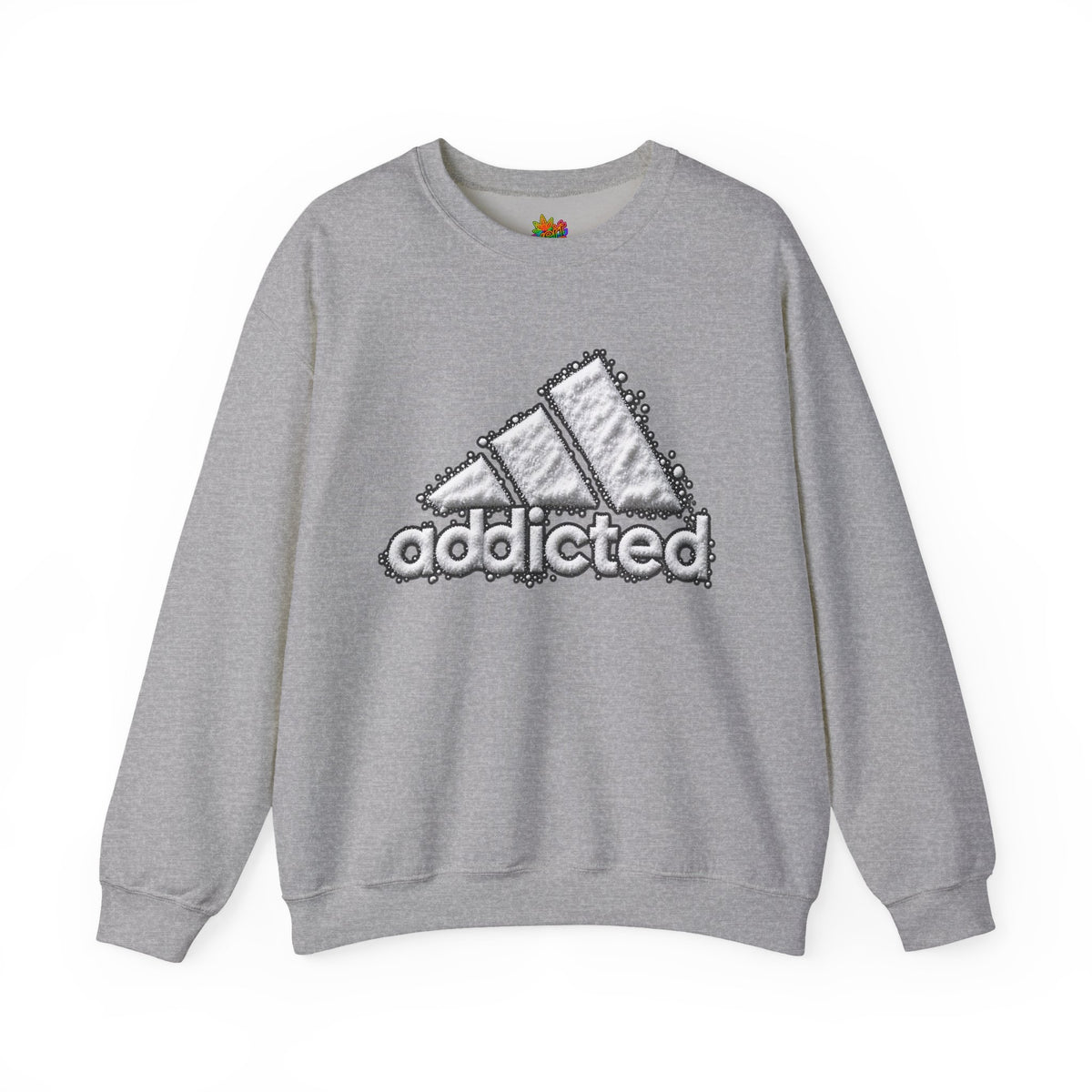 Vert Addicted Vintage Style Unisex Graphic Crewneck Sweatshirt