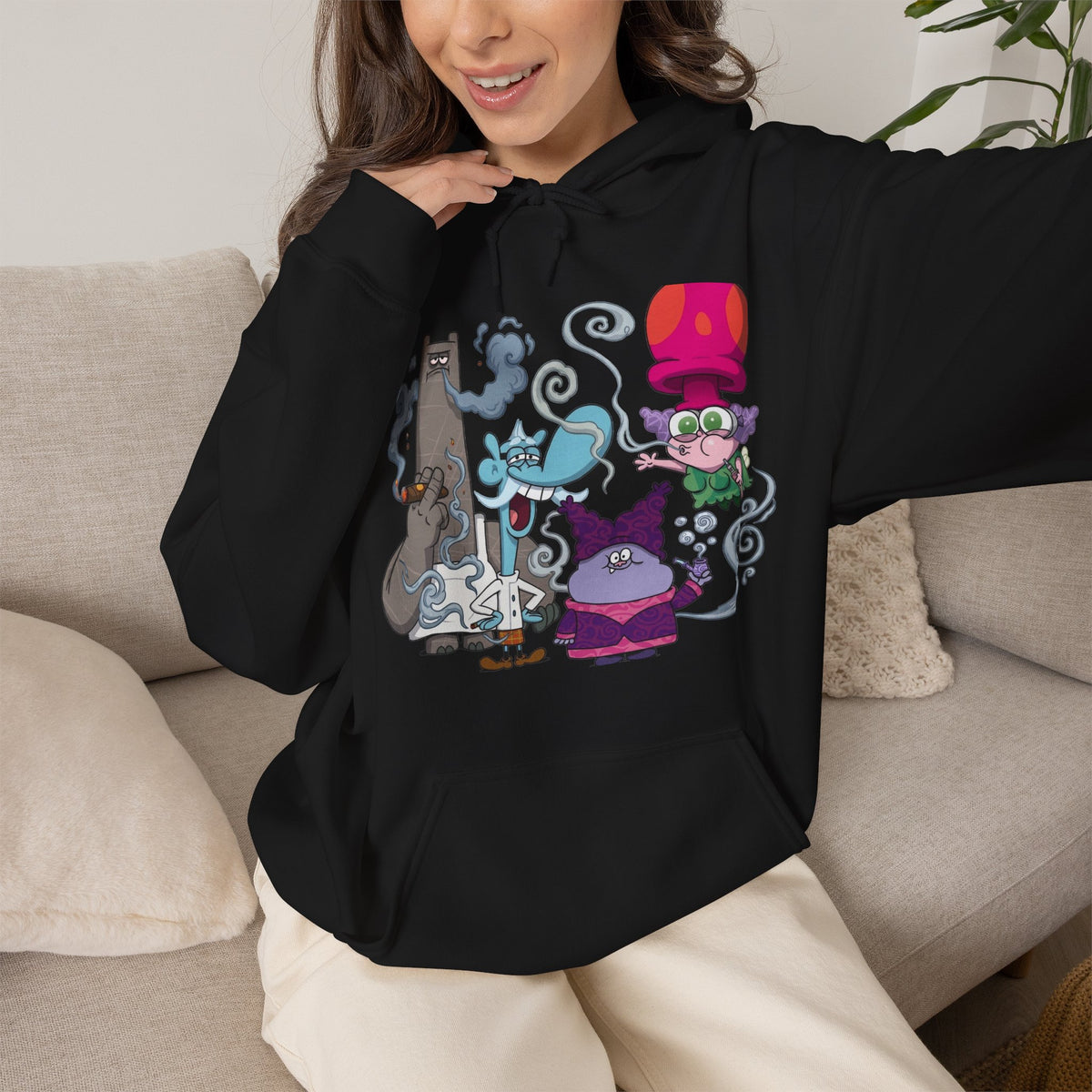 Vert Chowder Smoker Vintage Style Unisex Graphic Hoodie