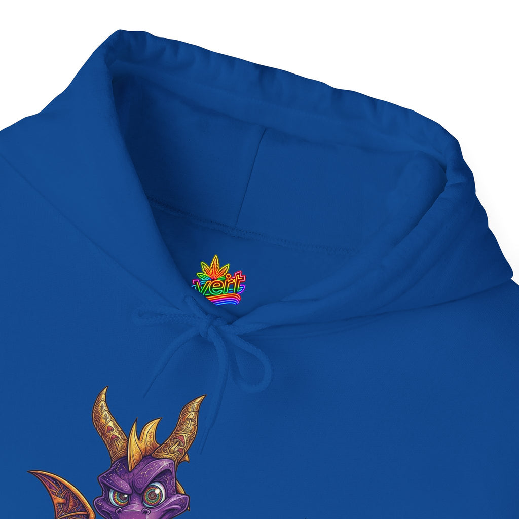 Vert Spyro Psychedelic Vintage Style Unisex Graphic Hoodie