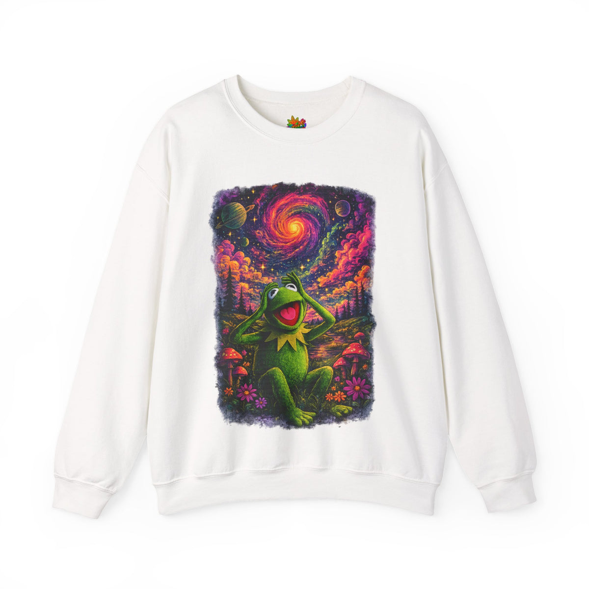 Vert Psychedelic Kermit Unisex Graphic Crewneck Sweatshirt