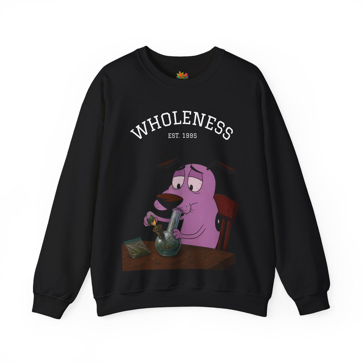 Vert Courage The Cowardly Dog Smoker Unisex Graphic Crewneck Sweatshirt