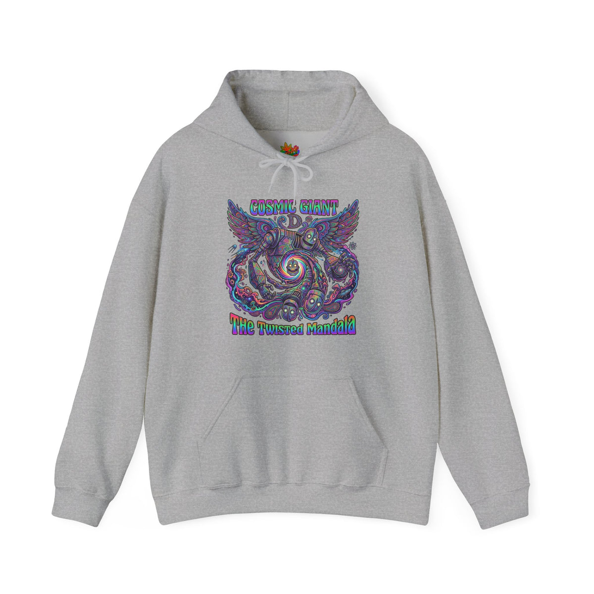Vert Iron Giant Psychedelic Vintage Style Unisex Graphic Hoodie