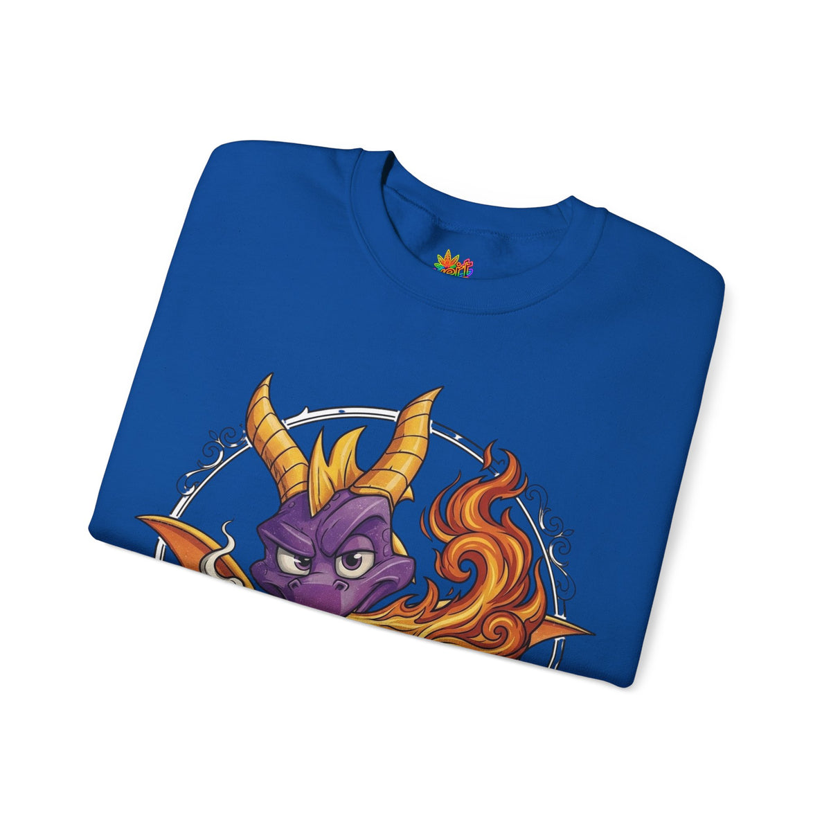Vert Spyro Smoker Vintage Style Unisex Graphic Crewneck Sweatshirt
