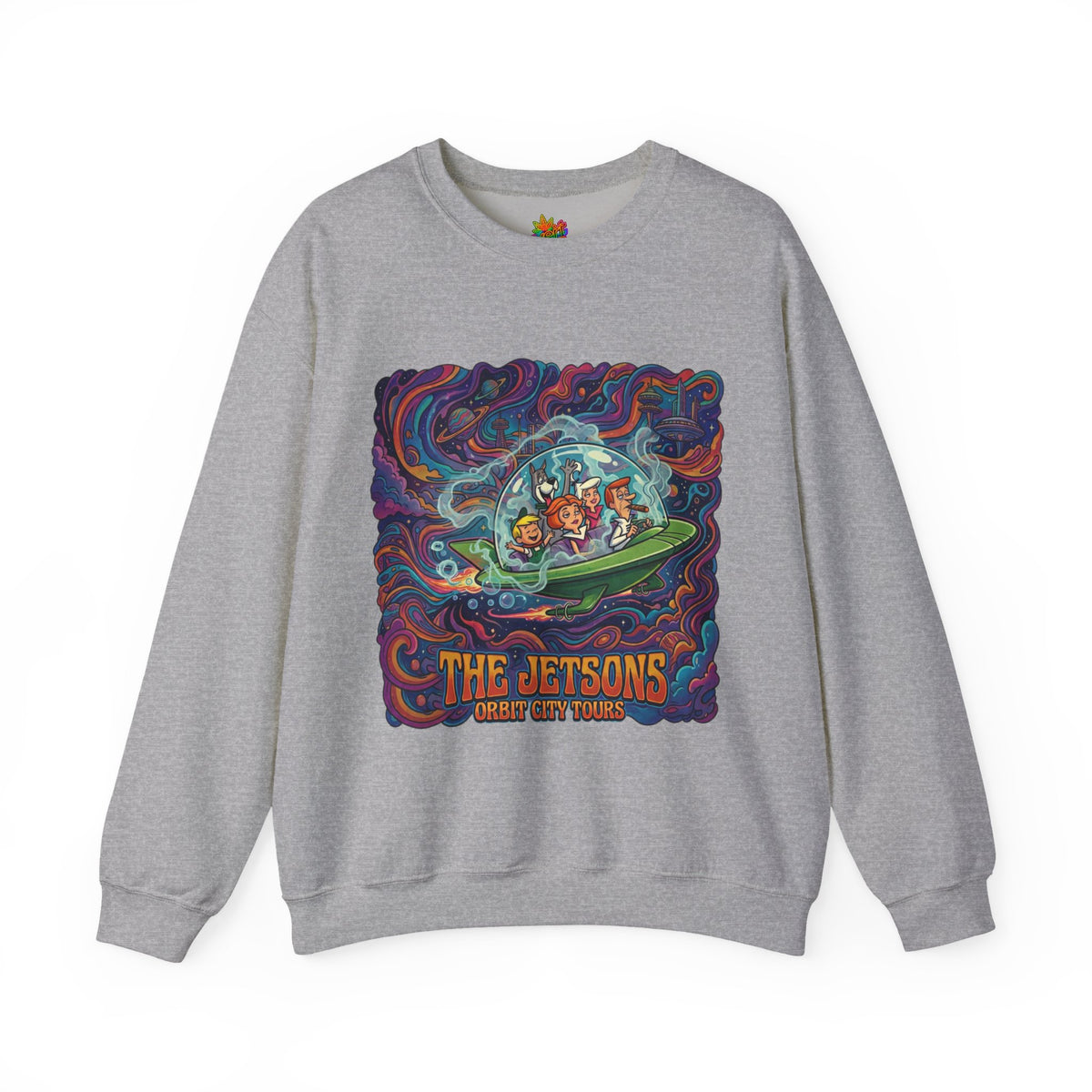 Vert Jetson Smoker Vintage Style Unisex Graphic Crewneck Sweatshirt