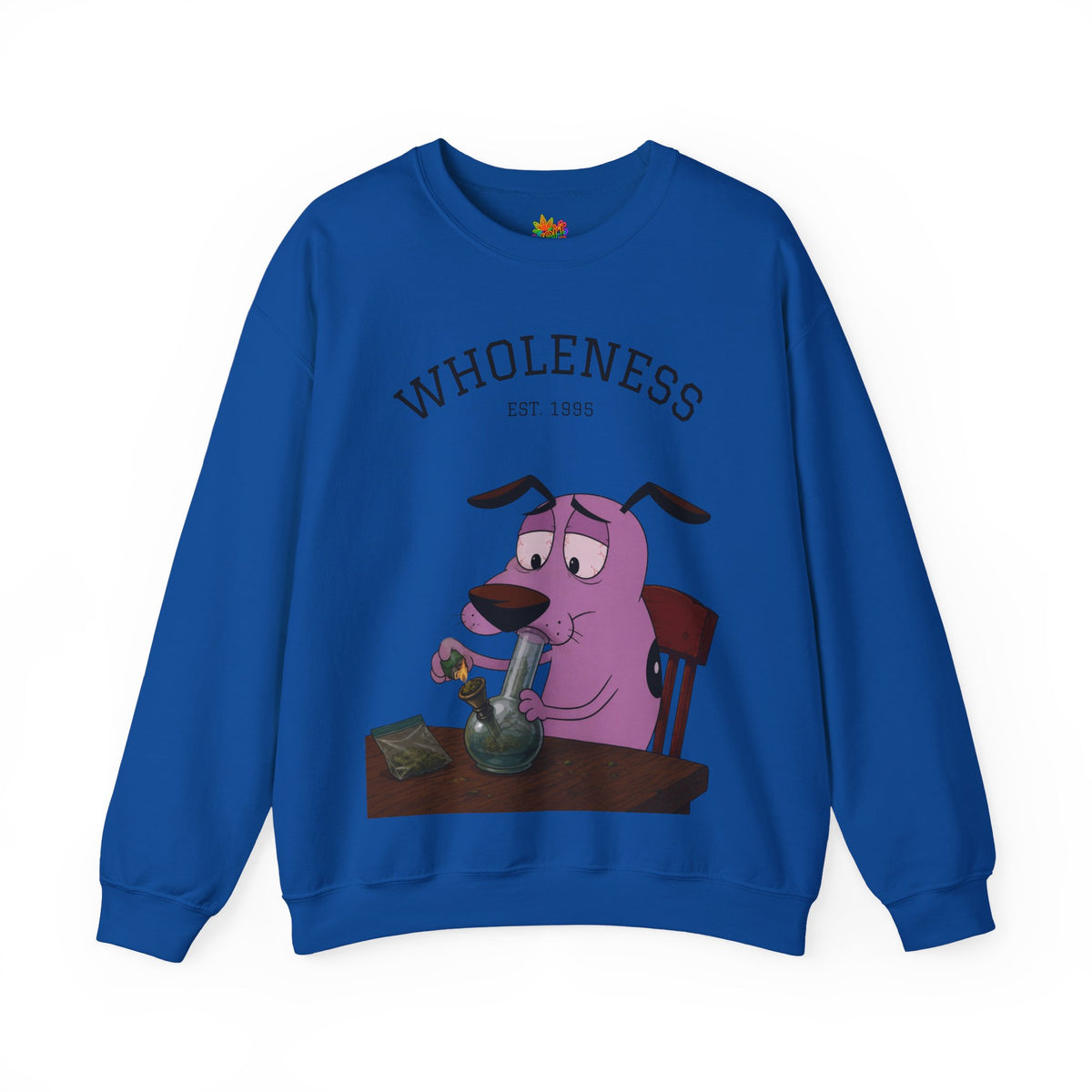 Vert Courage The Cowardly Dog Smoker Unisex Graphic Crewneck Sweatshirt