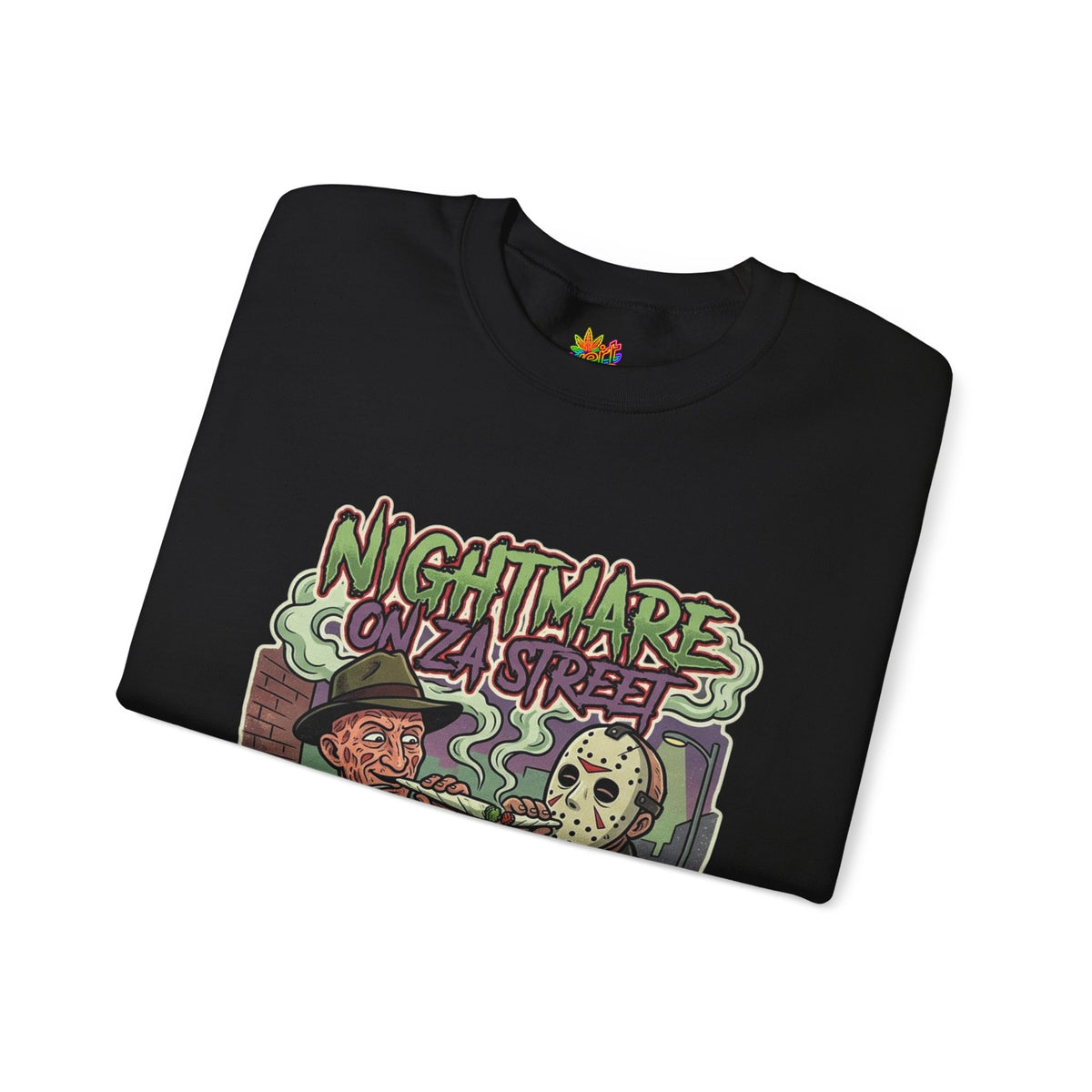 Vert Freddy & Jason Smoker Vintage Style Unisex Crewneck Sweatshirt