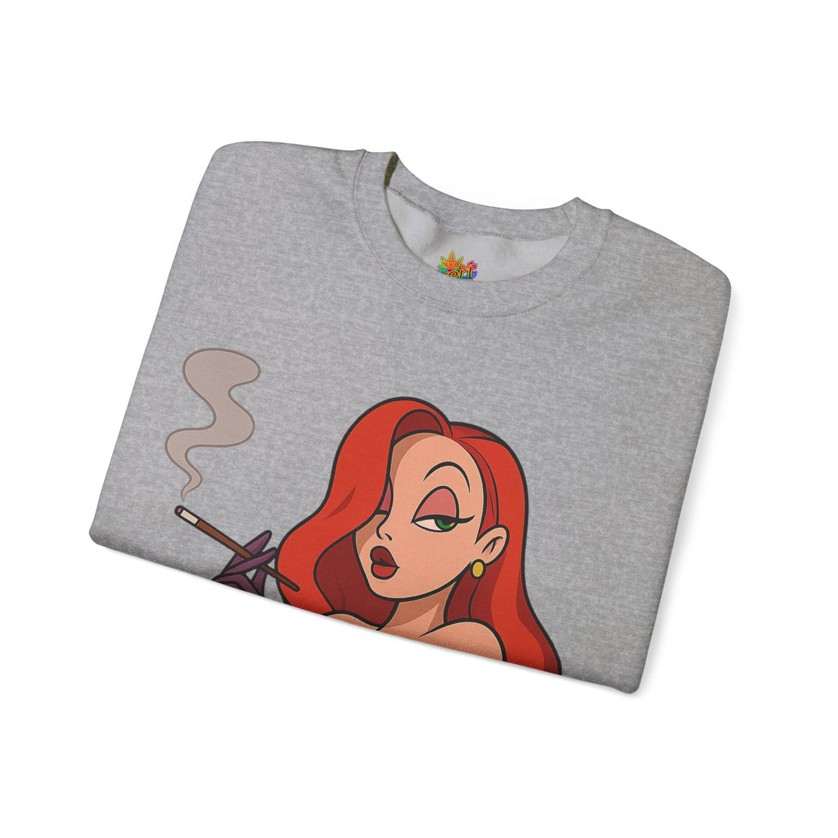 Vert Jessica Rabbit Vintage Style Unisex Graphic Crewneck Sweatshirt