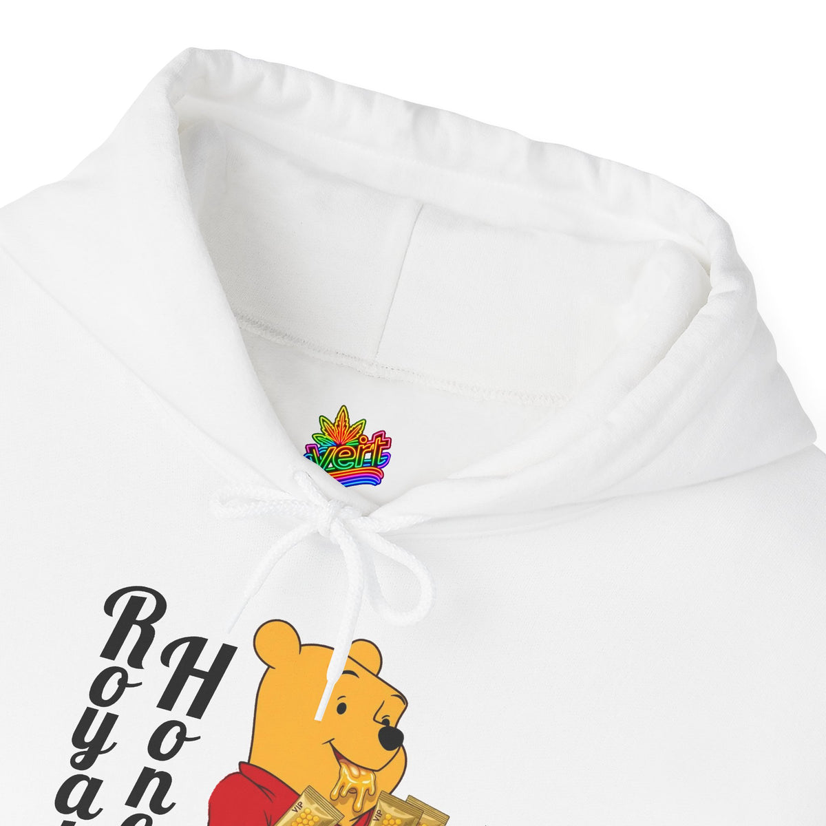 Vert Winnie The Pooh "Royal Honey" Vintage Style Unisex Hoodie
