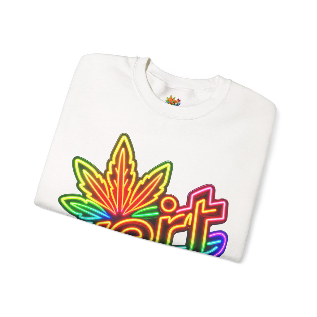 Vert Neon Logo Vintage Style Unisex Graphic Crewneck Sweatshirt