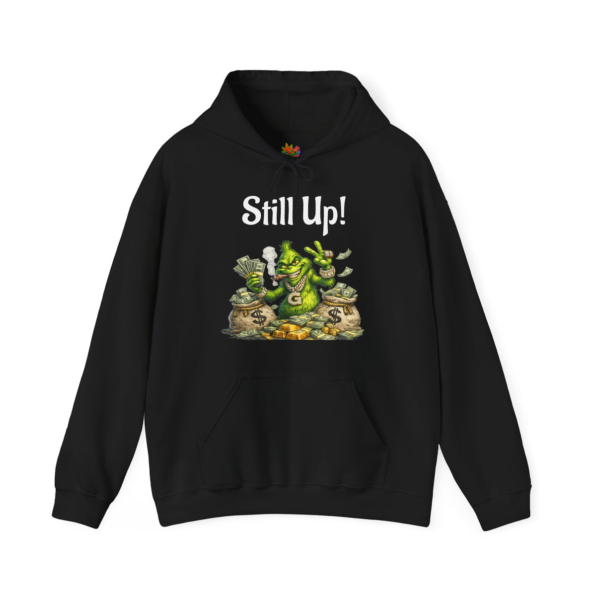 Vert Grinch Smoker Vintage Style Unisex Graphic Hoodie