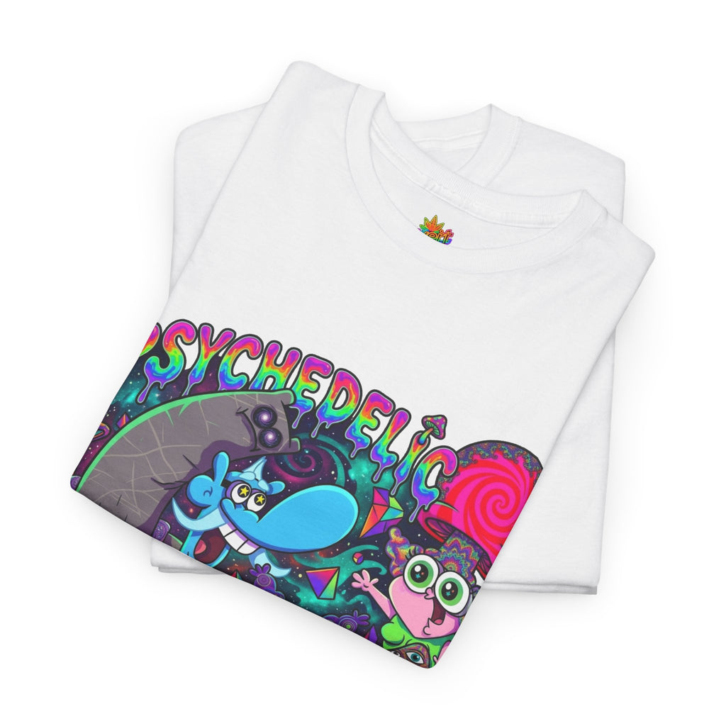 Vert Chowder Psychedelic Vintage Style Unisex Cotton Graphic T-Shirt