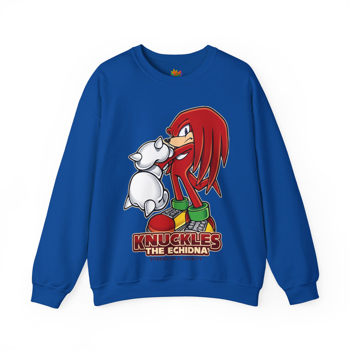 Vert Knuckles The Echidna Vintage Style Unisex Graphic Crewneck Sweatshirt
