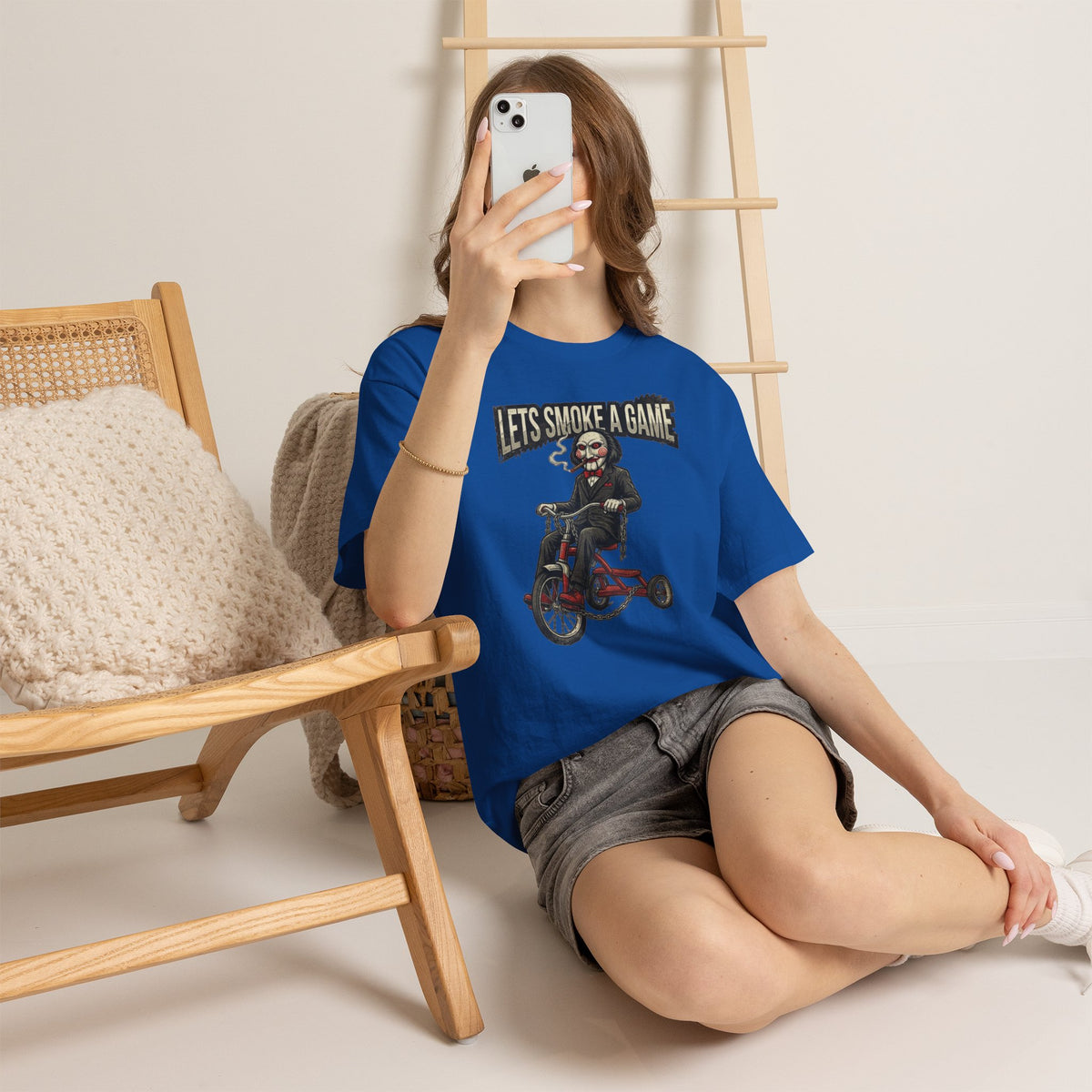 Vert Jigsaw Smoker Vintage Style Unisex Cotton Graphic T-Shirt