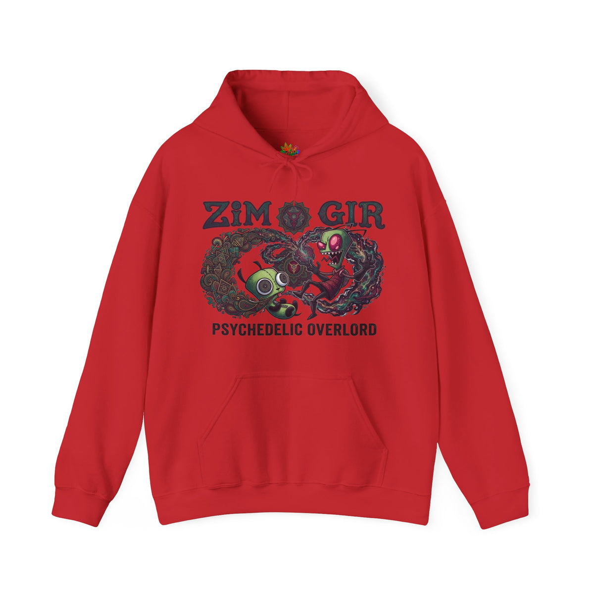 Vert Invader Zim Psychedelic Vintage Style Unisex Graphic Crewneck Sweatshirt