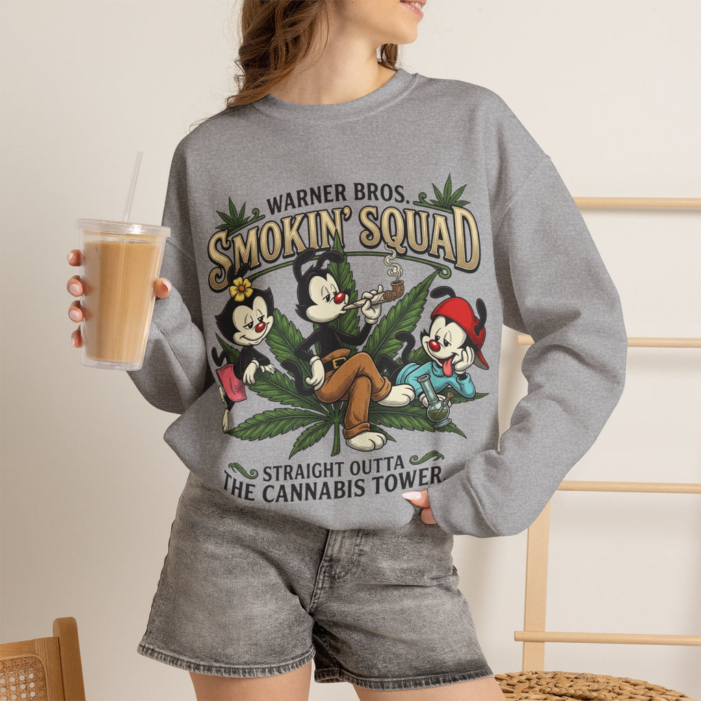 Vert Animaniacs Smoker Vintage Style Unisex Graphic Crewneck Sweatshirt