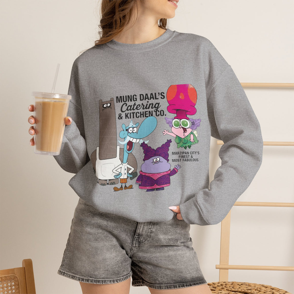 Vert Chowder Vintage Style Unisex Graphic Crewneck Sweatshirt