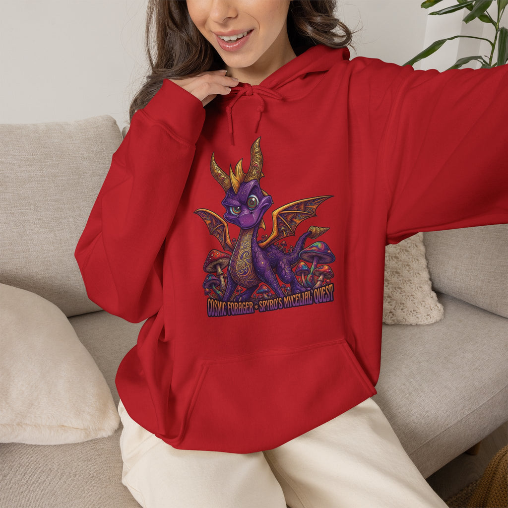 Vert Spyro Psychedelic Vintage Style Unisex Graphic Hoodie