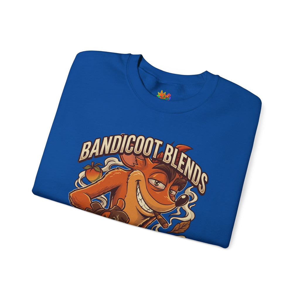 Vert Crash Bandicoot Smoker Vintage Style Unisex Graphic Crewneck Sweatshirt