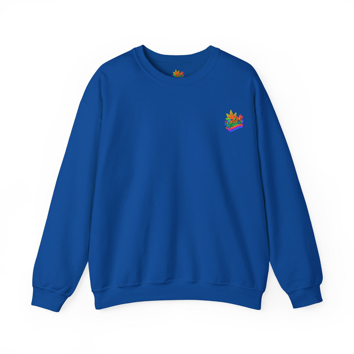 Vert Crested Neon Logo Vintage Style Unisex Graphic Crewneck Sweatshirt