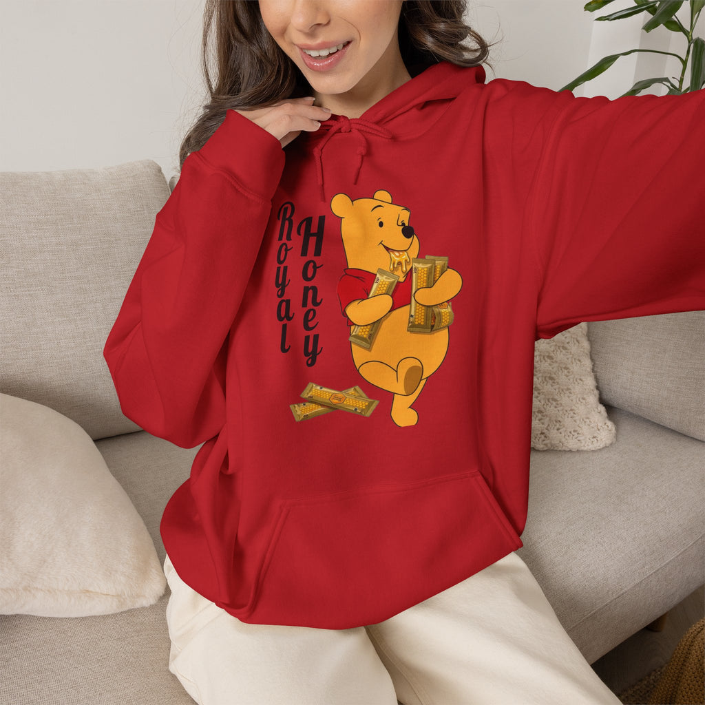 Vert Winnie The Pooh "Royal Honey" Vintage Style Unisex Hoodie