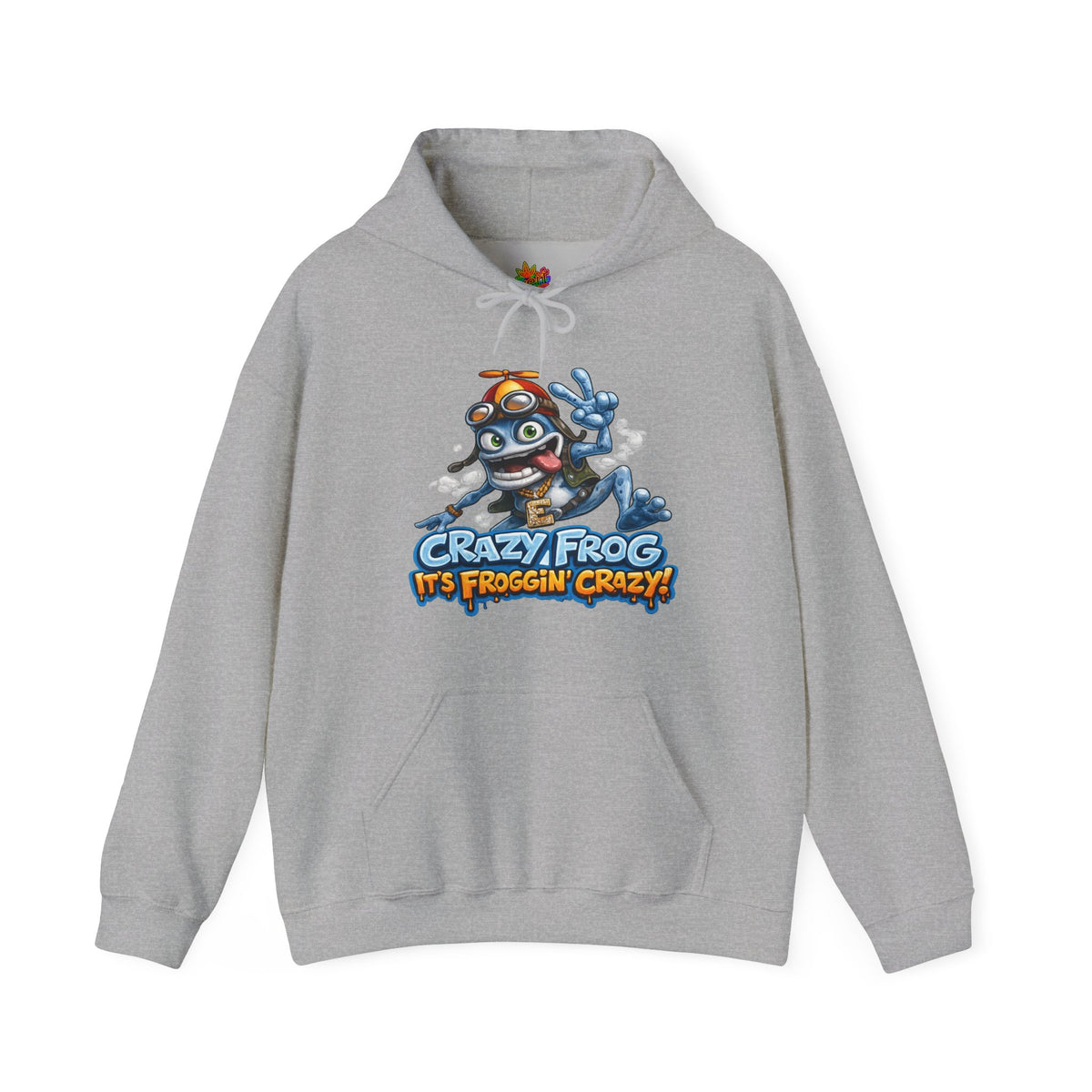 Vert Crazy Frog Vintage Style Unisex Graphic Hoodie