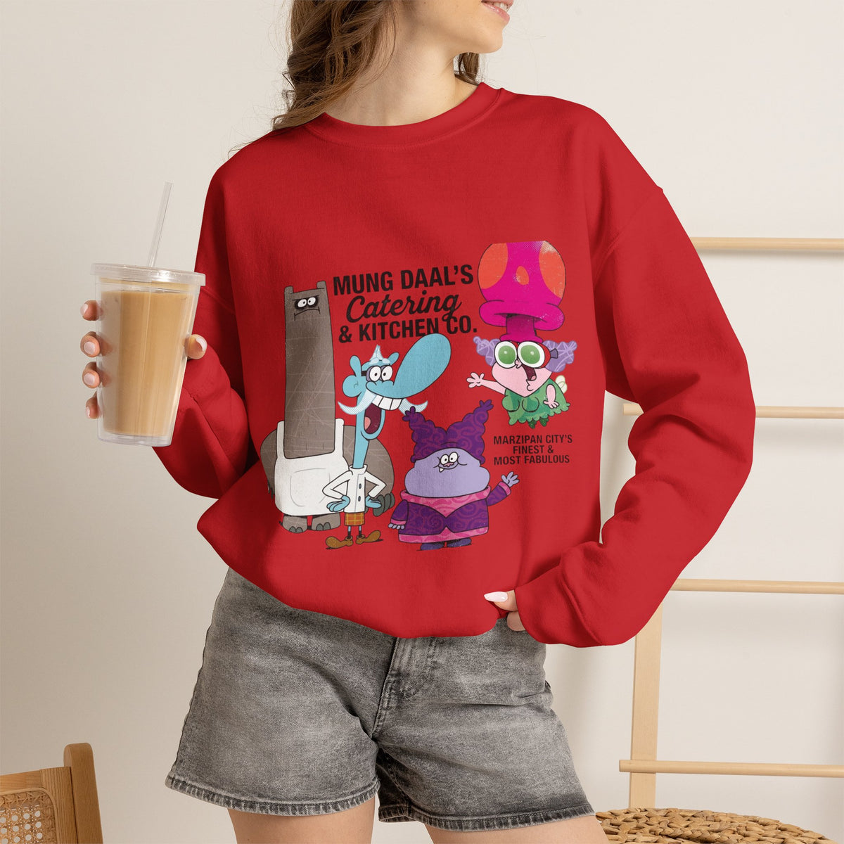 Vert Chowder Vintage Style Unisex Graphic Crewneck Sweatshirt