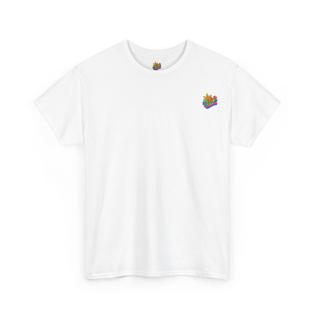 Vert Crested Neon Logo Vintage Style Unisex Cotton Graphic T-Shirt