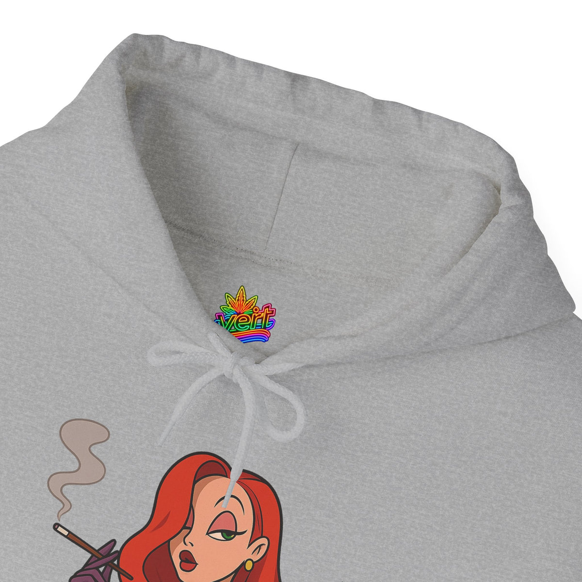 Vert Jessica Rabbit Vintage Style Unisex Graphic Hoodie