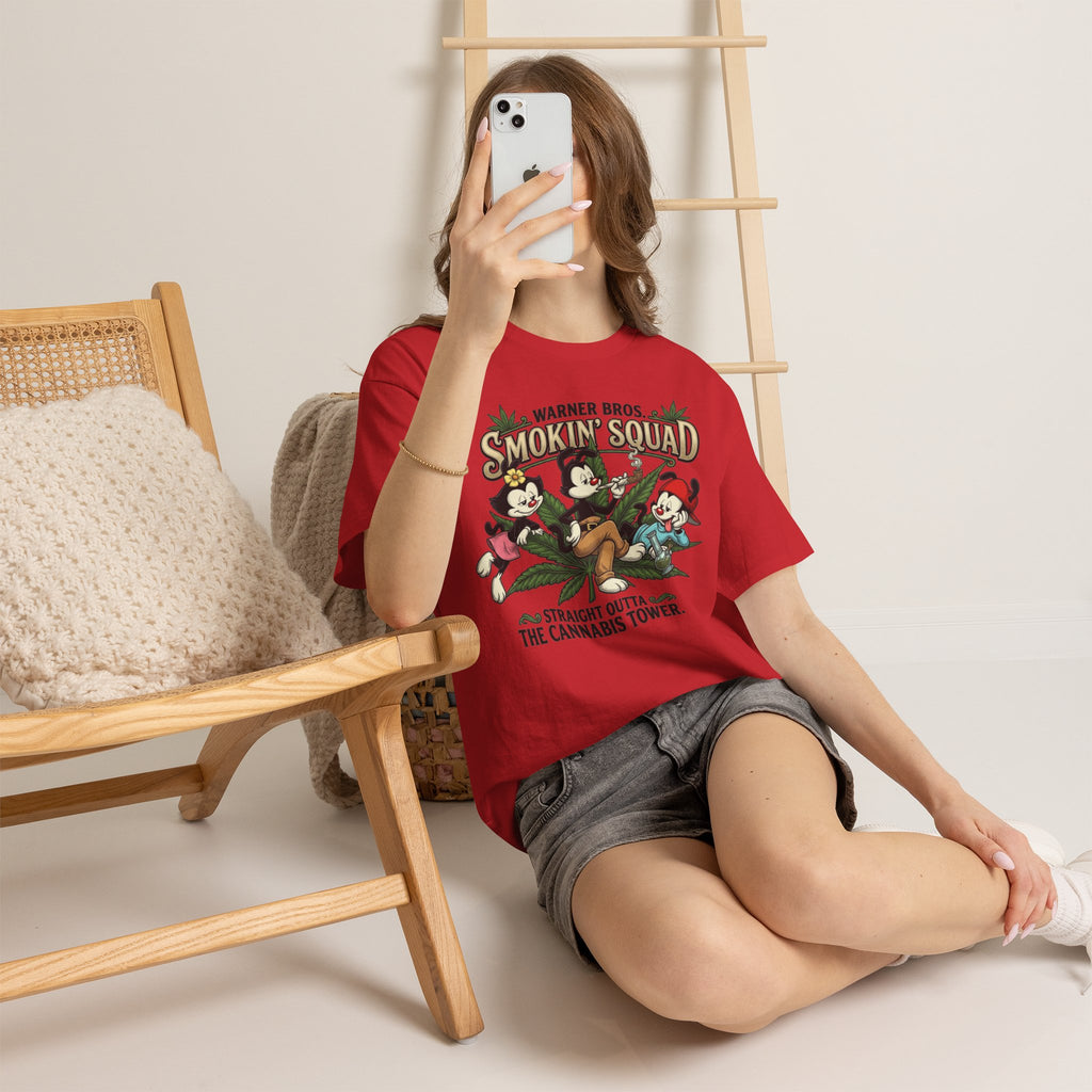 Vert Animaniacs Smoker Vintage Style Unisex Cotton Graphic T-Shirt