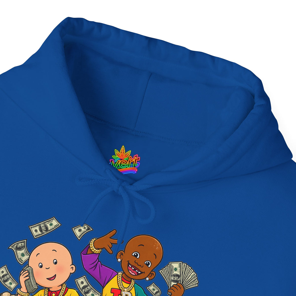 Vert Little Bill & Caillou Alt Vintage Style Unisex Graphic Hoodie