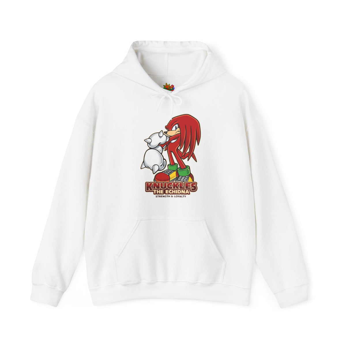 Vert Knuckles The Echidna Vintage Style Unisex Graphic Hoodie