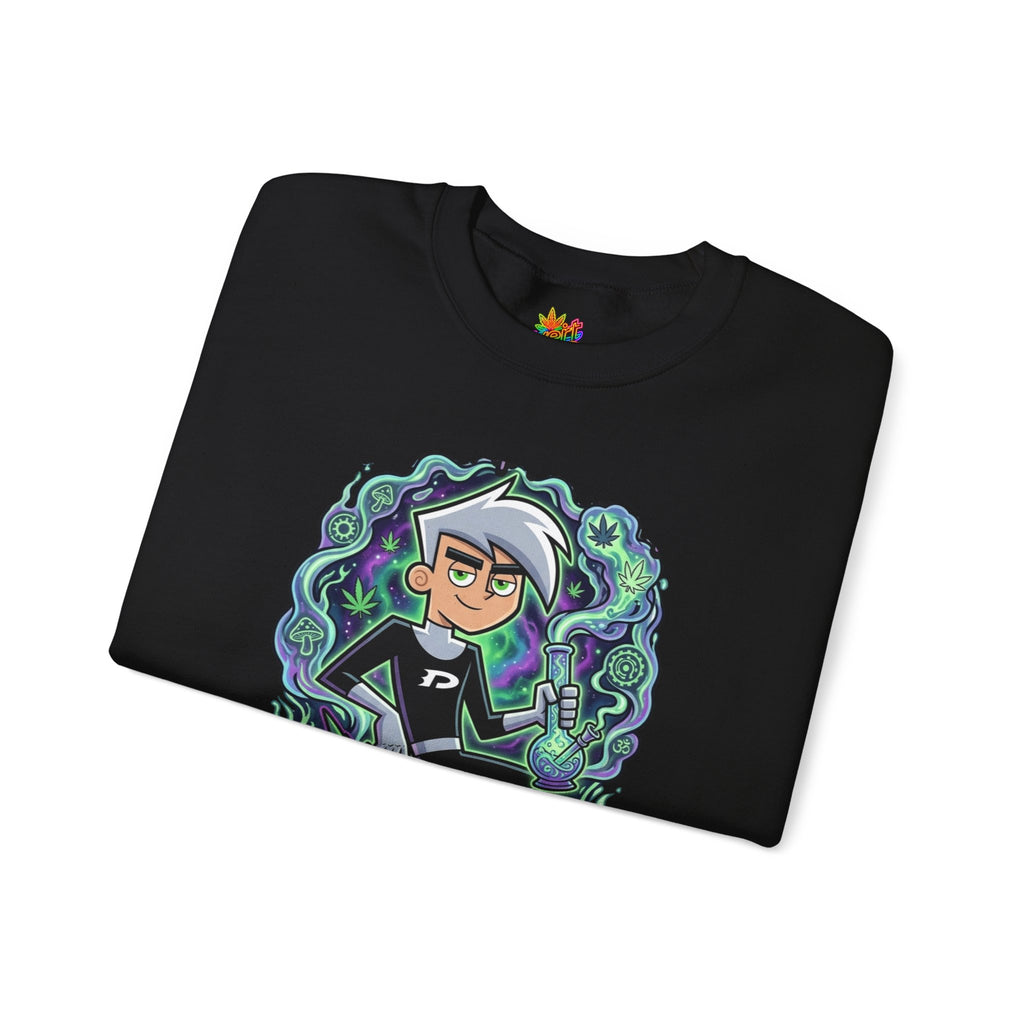 Vert Danny Phantom Smoker Vintage Style Unisex Graphic Crewneck Sweatshirt