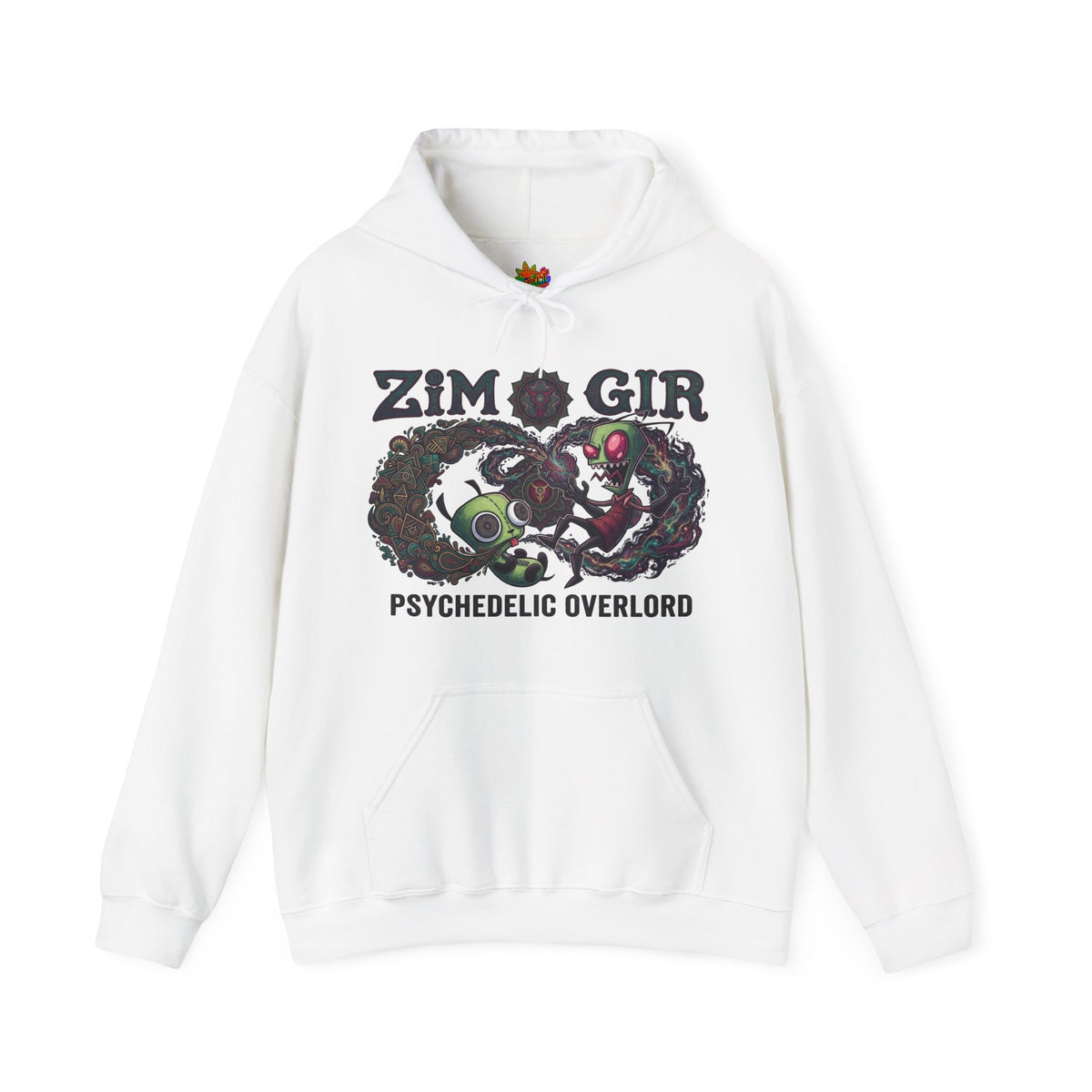 Vert Invader Zim Psychedelic Vintage Style Unisex Graphic Crewneck Sweatshirt